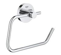 Grohe Start QuickFix - Portarrollos sin tapa, cromo, para pegar (pegamento QuickGlue A1) o atornillar, ref. 41200000