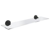 GROHE Start Quickfix - Repisa de cristal 530 mm, Negro Mate 412022430
