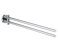 Grohe Start QuickFix - Toallero de doble barra, cromo, para atornillar con QuickScrew, ref. 41183000