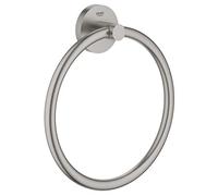 Grohe Start QuickFix - Toallero Individual de argolla, Gris Mate, para Pegar (Pegamento QuickGlue A1) o atornillar, Ref. 41174DC0