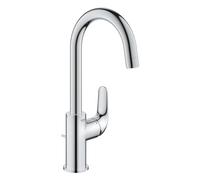 GROHE Swift Quickfix-Monomando de lavabo de 1/2" Tamaño L, Cromo, Menor consumo de energía/agua 24330001
