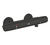 GROHE THM Shower Exp Precision 1022172432 - Grifo termostático para ducha (ahorro de agua, mango ergonómico de metal, protección contra quemaduras), color negro mate