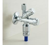 GROHE Válvula de escuadra combinada WAS 41082 Maneta de diseño DN15 con RV y RB