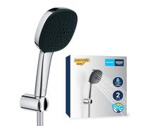 GROHE Vitalio Comfort 110 Juego de Soporte de Pared (Ducha Manual 2 chorros, Flexo de 1,75m, Soporte de Ducha, Encolar o Taladrar, ahorro de agua), Cromo 26399001