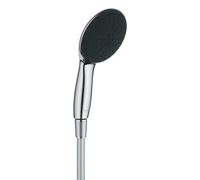 GROHE Vitalio Start 110 Set de teleducha (ahorro de agua, 2 tipos de chorro, manguera de ducha de 1500 mm, sistema antical), redondo, cromo 26972001