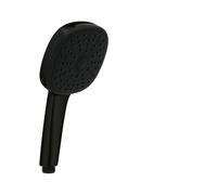 GROHE Vitalio Comfort 110 - Teleducha/Alcachofa (Cabezal cuadrado 11 cm, 3 chorros: Rain, Jet y Massage, antical, anillo protector de silicona, montaje universal), negro mate, 260922431