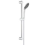 GROHE Vitalio Joy 110 - Set de ducha (teleducha de 11 cm y 1 chorro, barra de pared 60 cm, flexo 1.75 m, sistema antical, menor consumo de agua), cromo, 27322000