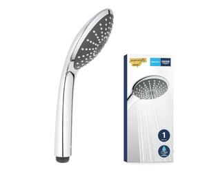 GROHE Vitalio Joy 110 - Teleducha 11 cm (1 chorro, limitador caudal 9.5 l/min, sistema antical, montaje universal), cromo, 27316000