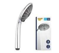 GROHE Vitalio Joy 110 - Teleducha 11 cm (3 chorros, sistema antical, montaje universal, limitador caudal 9.5 l/min), cromo, 27319000