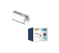 GROHE Vitalio- Soporte de pared universal, para conjuntos de ducha, instalación QuickGlue, cromo, 26102000