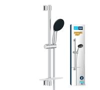 GROHE Barra de ducha Vitalio Start 110 — 600 mm, flexo 1,75 m, 2 chorros, antical, repisa — Cromo