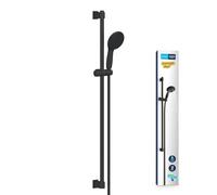GROHE Vitalio Start 110 Conjunto de barra de ducha (2 chorros, barra de ducha 900 mm, ahorro de agua), negro mate 269542431