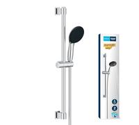 GROHE Vitalio Start 110 Conjunto de barra de ducha (ahorro de agua, 2 tipos de chorro, barra de ducha 600 mm, flexo de ducha 1750 mm), Cromo 2794810E