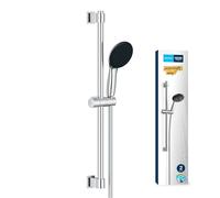 GROHE Vitalio Start 110 - Conjunto de barra de ducha (barra de ducha 600 mm, flexo de ducha 1.750 mm, 2 tipos de chorro, duradero), Cromo, 26951001