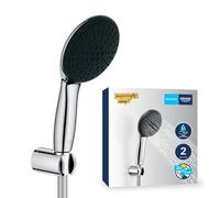 GROHE Vitalio Start 110 Juego de Soporte de Pared (Alcachofa de ducha, Soporte, Manguera 1.750 mm, 2 Tipos de Chorro) Redondo Cromo 27950001