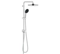 Grohe Vitalio Start 250 - Sistema de ducha Flex (brazo de ducha horizontal 390mm, 2 tipos de chorro, flexo de ducha 1500mm, ahorro de agua), cromo, 26680001