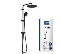 Grohe Vitalio Start System conjunto de ducha a pared con rociador con efecto lluvia negro 266802431