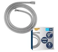 GROHE Vitalioflex Metal - Flexo de ducha (2m, resistente al calor, sistema anti-torsión, conexión universal, instalación QuickFix), metal, 22103000