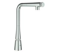 Grohe Zedra SmartControl mezclador de fregadero, 199 mm de alcance, extraíble, MagneticDocking, orientable, 31593DC2, Color: súper acero