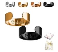 Grolomo Calmi Ring,2025 New Adjustable Calmi Ring Women Magnetic Rings for Anxiety Reduction, Better Sleep (2pcsB)