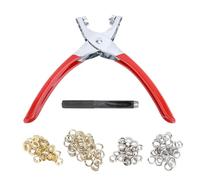 GROMMEME KIT 1/2 pulgada de tela pesada HOJE Punch Punch Alliers Herramienta de prensa con 600 set de ojales de dorado plateado para manualidades de lonas de cuero manualidades