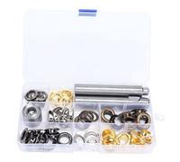 Grommet Werkzeug Set 12mm Große Galvanisierte Metall Ösen Set Handwerk Dekoration Büroausstattung für Kleidung Taschen Schuhe Lederwaren in Eisen Kupfer mit Aufbewahrungsbox