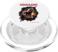 GROOAAHH! Dangerous Like a Dino Peligro Dinosaurio T. Rex PopSockets PopGrip para MagSafe