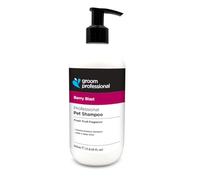 Groom Professional Champú para perros Berry Blast (350 ml) - 10:1 fórmula con extracto de mora y frambuesa, limpia y nutre el pelaje opaco, da brillo y aroma afrutado, producido en el Reino Unido