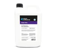 Groom Professional Champú para perros Bright White (4 L) - Tamaño de salón de belleza, champú aclarador 10:1, elimina la suciedad y el amarilleamiento, aporta brillo y frescura, fabricado en el Reino