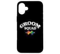 Groom Squad LGBT Pride Gay Bachelor Party Wedding Gifts Carcasa para iPhone 16 Plus