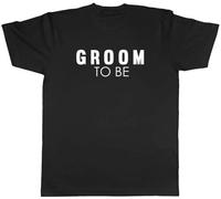 Groom To Be Stag Do Gift tee Round Neck Unisex Tops Men's 100% Cotton Short-Sleeve T-Shirts XL