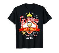 Groom Vegas Bachelor Party Group 2025 Casado en Las Vegas Novio Camiseta
