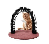 Groomer - Cepillo de anillo de cerdas | Estación de de aseo personal, herramienta de masaje de pelo suave | Rasguño interior para gatos, peluquero de desprendimiento para gatitos y conejos