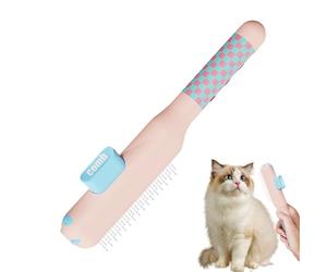 Grooming Brush - Undercoat Thinning Wall Collector, Loose Fluff Collector, Click Release Plate, Top Performance, Veterinary Grade Supply, Large Blue Picker Long Hair Rabbit