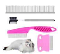 Grooming Comb Set for Pets, Pet Grooming Comb Set, Dog Grooming Combs, Cat Grooming Comb Set, Pet Brush and Comb Set, Professional Grooming Tools for Pets, Pet Care Combs, Anti-Shedding Grooming Comb