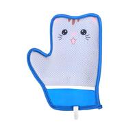 Grooming Gloves, Dog Grooming Tools, Gentle Scrubber Comfortable Fit Adjustable Strap Mesh Fabric Soft Bristles Easy Cleanup, Scrubber Cleaner for Pets, 8.66x11.02inches
