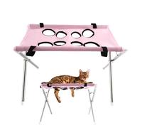 Grooming Hammock - 8-Hole Pet-Grooming Harness, Small and Medium Dogs, Cats, Kittens, Puppies Indoor Hammock for Grooming; Hanging Pet Sling for Hair Cutting, Nail Trimming, Ear Cleaning, and Bathing