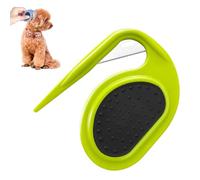 Grooming Knife for Long-Haired Pets - Remove Clumps, Mini Portable Pet Hair Trimmer Grooming Comb for Removing Tangled and Loose Hair, Multifunctional Pet Grooming Tools (Green 1PC)