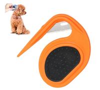 Grooming Knife for Long-Haired Pets - Remove Clumps, Mini Portable Pet Hair Trimmer Grooming Comb for Removing Tangled and Loose Hair, Multifunctional Pet Grooming Tools (Orange 1PC)