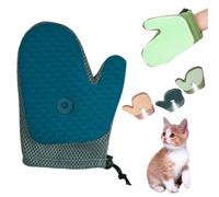 Grooming Mist Glove for Pets, Spray Cat Petting Gloves, Cat Spray Gloves, Cat Brush Glove for Dogs & Cats, with a Soothing Mist, Double-Sided Use (Azul)
