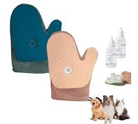 Grooming Mist Glove for Pets, Upgraded Thickened Strong Pet Spray Gloves, Electrostatic Cat Petting Gloves, Pet Hair Removal, Brush Glove for Dogs & Cats and Clothing, Deshedding Tools