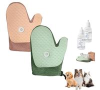 Grooming Mist Glove for Pets, Upgraded Thickened Strong Pet Spray Gloves, Electrostatic Cat Petting Gloves, Pet Hair Removal, Brush Glove for Dogs & Cats and Clothing, Deshedding Tools