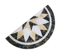 GROOMY Felpudo, Felpudo semicircular, Alfombrilla Antideslizante de PVC con diseño de mármol y Media Luna, 30X60cm-1
