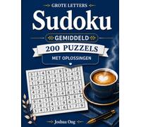 Grootletter Sudoku Puzzelboek - Gemiddeld: 200 Gemiddelde Grootletter Sudoku-puzzels voor Volwassenen & Senioren met Oplossingen | Ontspannende ... Makkelijk, Gemiddeld en Moeilijk)