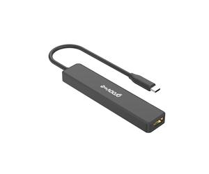 Groov-e Concentrador multipuerto USB-C, adaptador de extensión USB 3.0 para PC, portátiles y tabletas, divisor de 5 puertos con puertos de salida USB-A, USB-C y HDMI 4K, conecta discos duros externos,