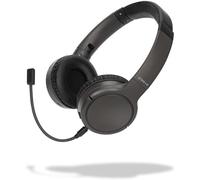 groov-e Connect - Auriculares inalámbricos Bluetooth con micrófono desmontable - Auriculares sobre la oreja con diseño plegable, micrófono extraíble y reproducción de audio de 30 horas - Conectividad