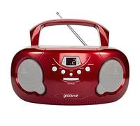 Groove GVPS733RD Original Boombox - Reproductor de CD portátil con Radio (5060108295000))