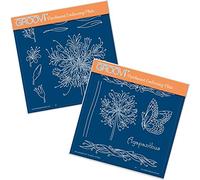 Groovi Platos A5 Cuadrado - Jayne de Agapanthus (Set de 2)