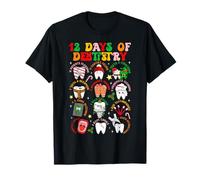 Groovy 12 Days of An Odontología Dentistas Feliz Navidad PJS Camiseta
