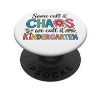 Groovy Algunos lo Llaman Caos Lo llamamos Maestros de jardín de Infantes PopSockets PopGrip Adhesivo